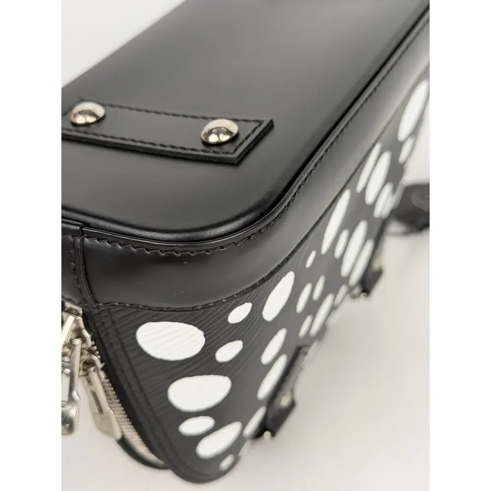 Louis Vuitton x Yayoi Kusama Alma BB Handbag in Black Epi Leather NFC B9 - Picture 8 of 16